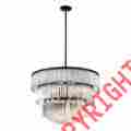 28084-013 28.75-in Eurofase W Bronze Pendant Light With Clear Glass Shade 773546251990