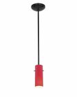 28030-2r-orb-red Access Lighting Cylinder Glass Pendant Rods Fluorescent Oil 641594167900