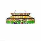 7056966 28500 Meyda Tiffany 32 L Green Billiards Oblong Pendant Ceiling Fixture 705696285006