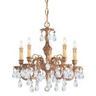 2905-ob-cl-saq Crystorama Novella Ornate Cast Brass Chandelier Crystal 633779005190