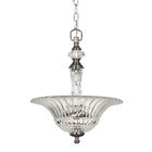 0320640 3 Crystal Colfax Allen Roth Light Polished Pewter Pendant