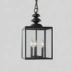 B867-ka-406 3-light Caged Bronze Antique Foyer Glass Chandelier