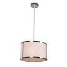 1000007432 3-light Chrome Read Drum Pendant Hampton Newborough White Bay Shade