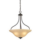 1203pl 3 Pendant Conway Rubbed Bronze Oil Lighting 10 Light Bowl Cornerstone