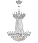 3002d26c-rc Elegant Lighting Chandeliers Chrome Metal And Crystal Vesper 848145088855