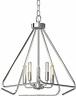 3065-93 Volume Lighting Augusta Light Wide Abstract Mini Chandelier 748066930656