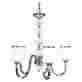 308-5-bn Z-lite 5 Light Chandelier White New 685659008487