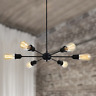 313022039058 Qbaylan Lamparas De Luces Techo Modernas Industriales Negra