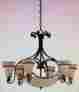 31463 Triarch Wrought Iron Nine Light Chandelier Coronado