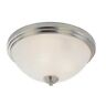 314f3-bn Chelsey Light Flush Mount Brushed Nickel White Swirl 685659009002
