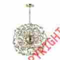 31547 16 Elk Modern Zebula Light Chandelier In Polished Gold