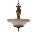 32102 Triarch Lighting Filigree Pendant Aged Bronze With Glass