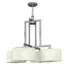 3214an Hampton Hinkley Lighting 3214 Antique Nickel 4 Light Large Foyer Pendant 640665321401