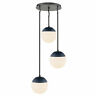 3218-3p Blk-mnvy Golden Lighting Dixon Matte Black Navy Blue Opal 844375075122