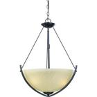 326069 Hampton Bay Altham Bronze Finish Swirl Patina Glass 718212277010