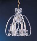 1015-pb-cl-mwp 3410660 Crystorama 6-light Chandelier In Polished Brass Finish Id 633779021138