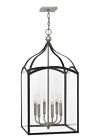 3414dz Hinkley Lighting Foyer Clarendon Light Aged Zinc