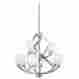 7379958 34692 Kichler Lighting Brushed Nickel 9 Light Chandelier Glass Entry Shade Home Living Room 737995346928