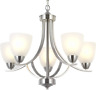 355-5-13 Vinluz Light Contemporary Chandeliers Brushed Nickel Modern Fixtures 744759293350