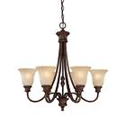 3566bb-252 Capital Lighting Chandelier With Mist Scavo Shades Burnished 841224044414