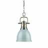 3602-s-pw-sf Golden Lighting Duncan Mini Pendant In Pewter 844375021211