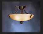 3640 Tz Kichler Lighting Semi Flush Ceiling Fixture Bronze Brown Etched