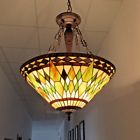 36935ag20-uh3 Chloe Reverse Hanging Bulb Mission Stained Glass Ceiling 602573220658