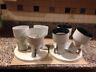 385138r Unbranded Two White Flush Ceiling Spotlights Lamps
