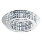 39015a Eglo Corliano Led Chrome Circle Flushmount 9008606147496