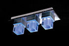 Frosted13235mx 3f Ceiling Light Rbg Crystal Led