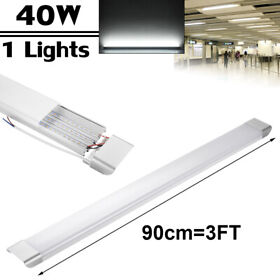 Ja90 3ft 40w Led Light Linear Batten Tube Lights Ceiling Lamp Fixture 6000k White