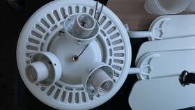 3m 043263510275 Outdoor Wet Rated Ceiling Fan With Light