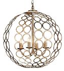 4-ligh Tartufo Candelabra Wrought Chandelier 60w Granello Silver Iron