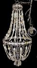 0394653 4-light Ashley Shell Beads Style Harbour Chandelier Selections Chrome