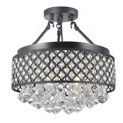 B127-ob-535 4-light Flush Candice Semi Bronze Antique Chandelier Mount