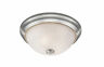 4001f11-al-bn Athena Light Wide Flush Mount Ceiling Fixture With 685659064322