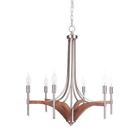 40326-bnkwb Craftmade Tahoe Brushed Nickel Chandelier 647881165833
