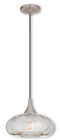40603-91 Livex Lighting Signature Light Brushed Nickel Mini Pendant 847284050761
