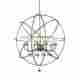415-36 Z-lite 10 Light Pendant Antique Silver Clear Crystal New 685659037159