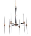 42626-fbsb-led Craftmade Spire Arm Led Chandelier Flat Black Satin 647881175085