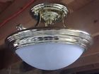 4272-02 Unknown Semi Flush Brass Finish Ceiling Light Fixture