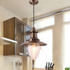 43168 Unbranded Industrial Pendant Lighting Antique Brass Fisherman Ceiling 715537443168