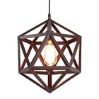 43219-25548 Homiforce Industrial Light Large Brown Wrought Iron Pendant Lights With