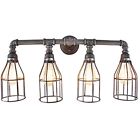 4321940493 Decomust Industrial Wall Lamps Sconces Iron Pipe Light 6165436152243