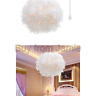 43238-88972 Surpars House Plug In Pendant Light White Feather 712322550230