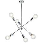 43238162368 Bonlicht Modern Sputnik Chandelier Lights Chrome Mid Century 729043938995