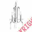 43286 Tara Kichler Chrome Single-tier Candle-style Chandelier With 3 Lights 783927404013