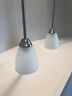 43640ni Kichler Jolie Brushed Nickel Glass Cone Pendant Lights