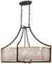4398-573 Clarte Collection Minka Lavery 6-light Oval Chandelier Patina Iron 747396072357