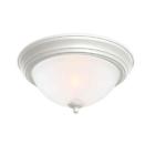 442616 Commercial Electric White Flushmount Frosted Glass Shade Pack
